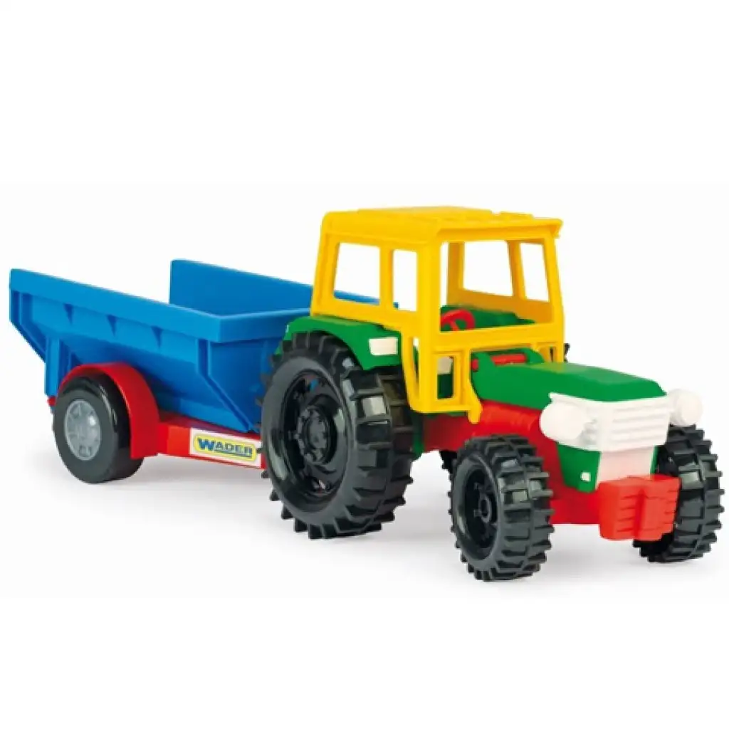 Traktor billenős pótkocsival 38,5cm - Wader kép 1