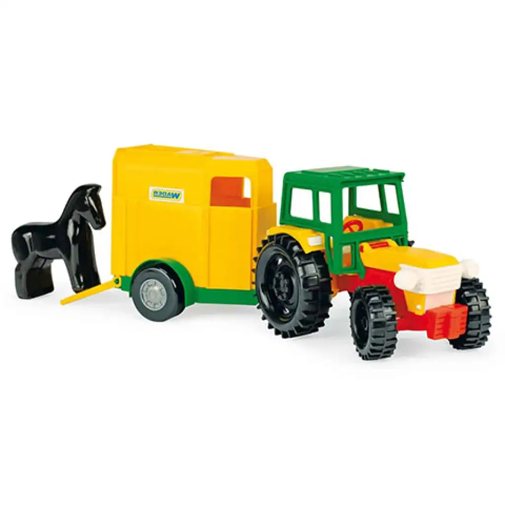 Traktor lovas utánfutóval 38cm - Wader kép 1