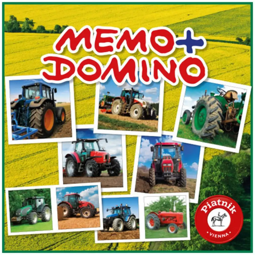Traktorok Memo - Domino társasjáték - Piatnik kép 1