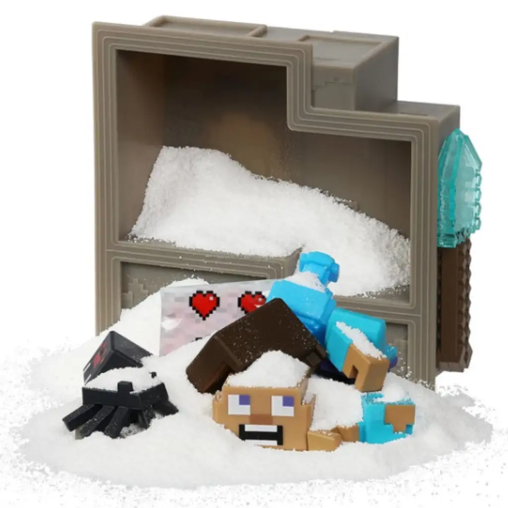 Treasure X Minecraft figurák Barlang kaland meglepetéscsomag kép 3