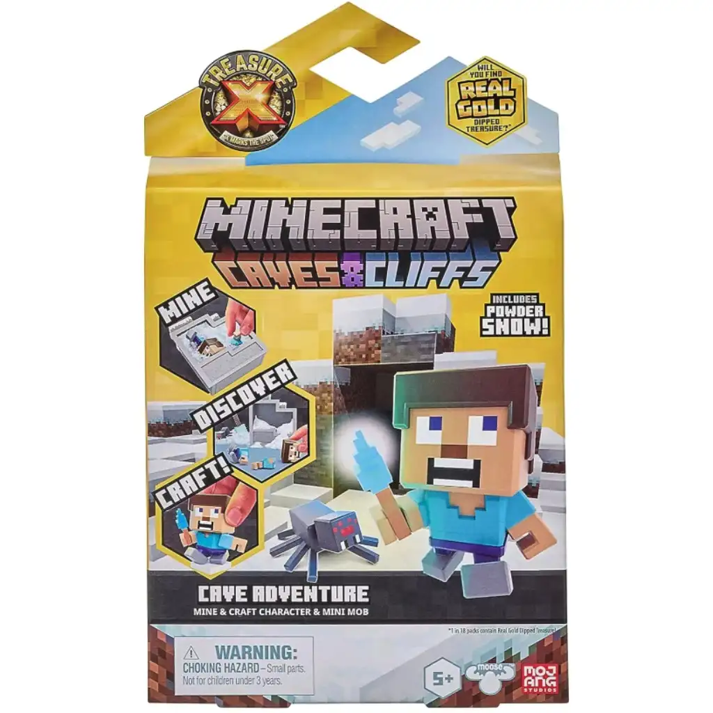 Treasure X Minecraft figurák Barlang kaland meglepetéscsomag kép 1