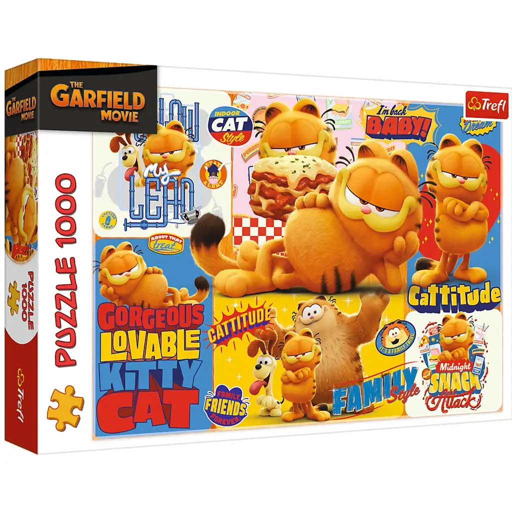 Garfield kalandjai 1000db-os puzzle - Trefl kép 1
