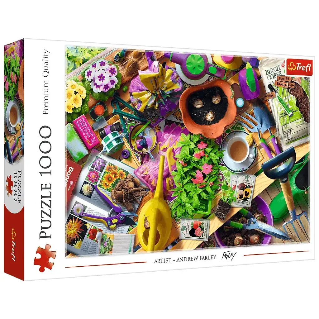 A kert rendbetétele 1000db-os puzzle - Trefl kép 1