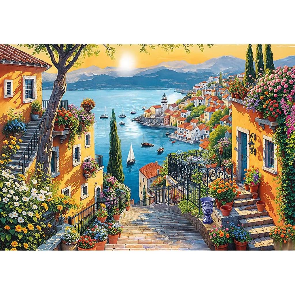 Tengerparti kilátás 1500db-os puzzle - Trefl kép 2