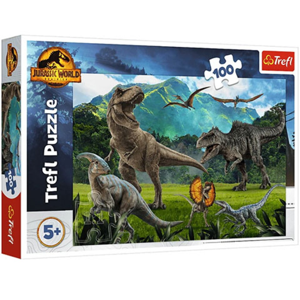Jurassic World: A Jurassic Park dinoszauruszai 100db-os puzzle - Trefl kép 1