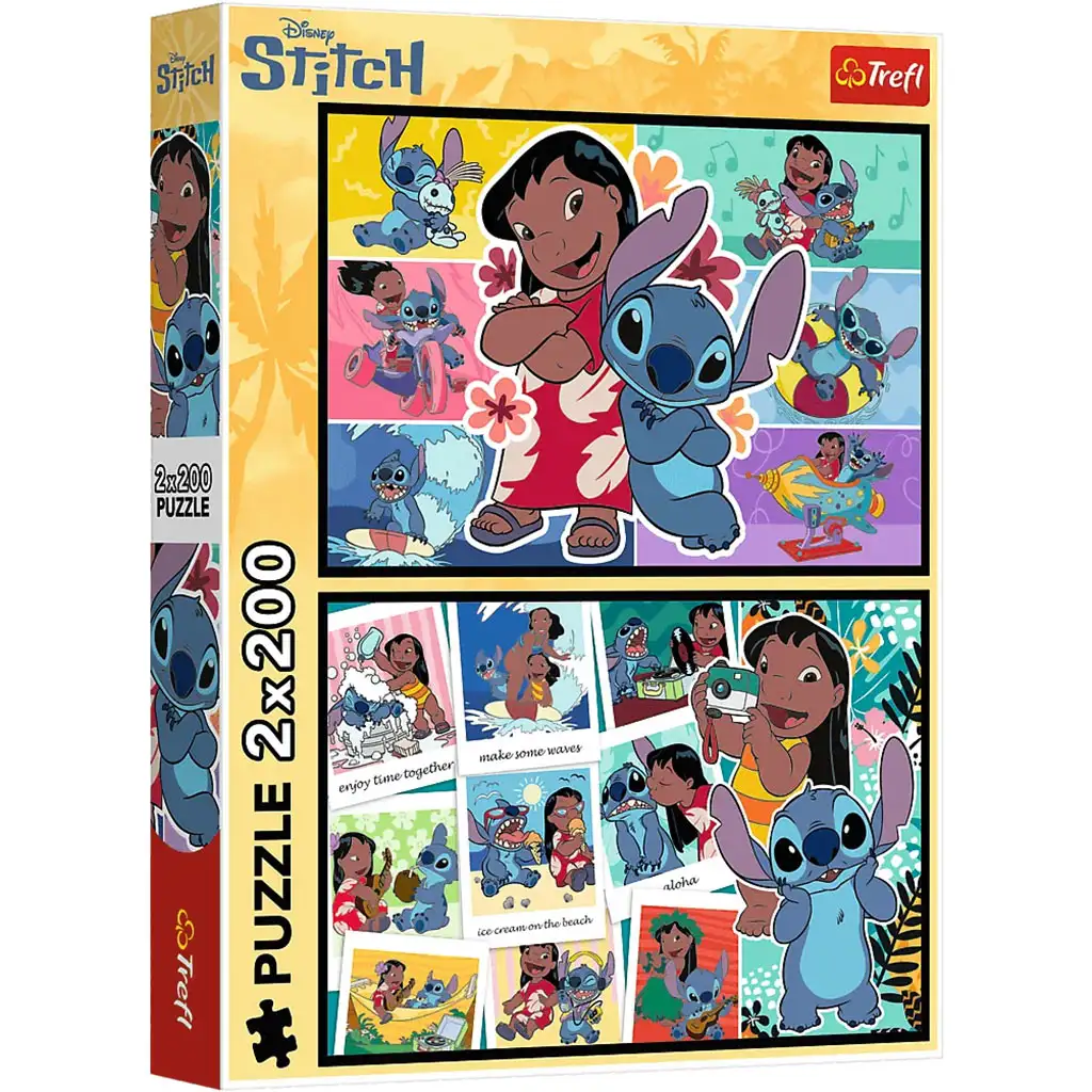 Lilo és Stitch boldog élete 2x200-as puzzle - Trefl kép 1