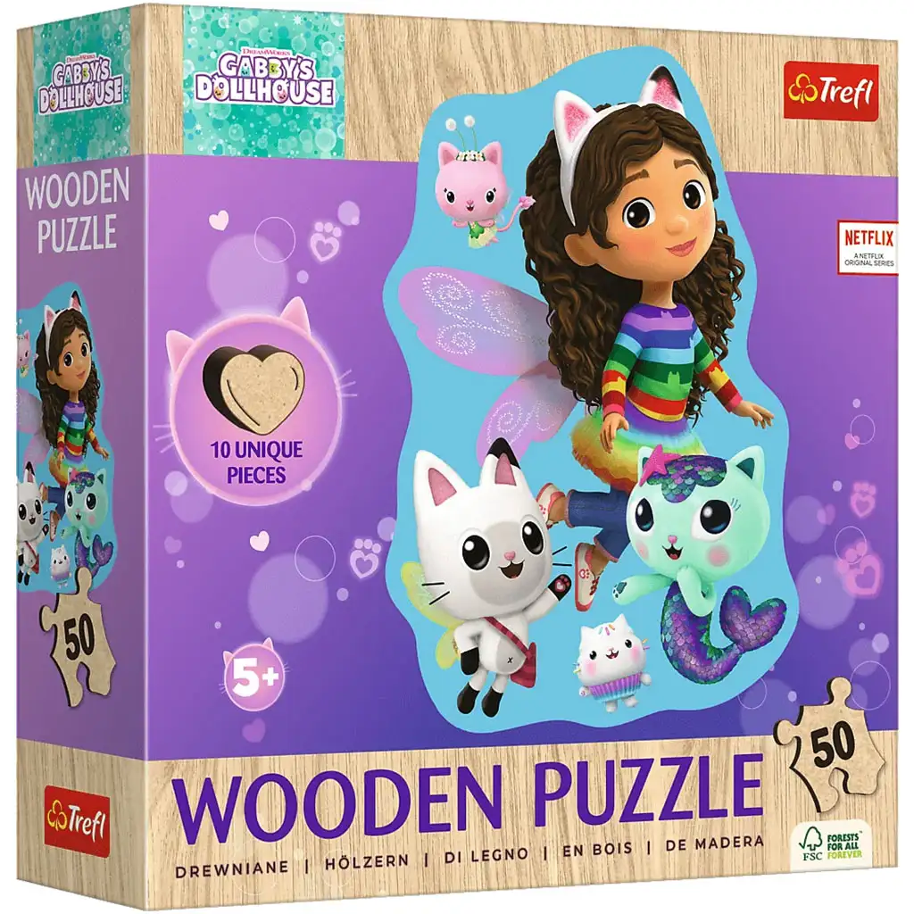 Gabi babaháza kontúros 50db-os fa puzzle - Trefl kép 1
