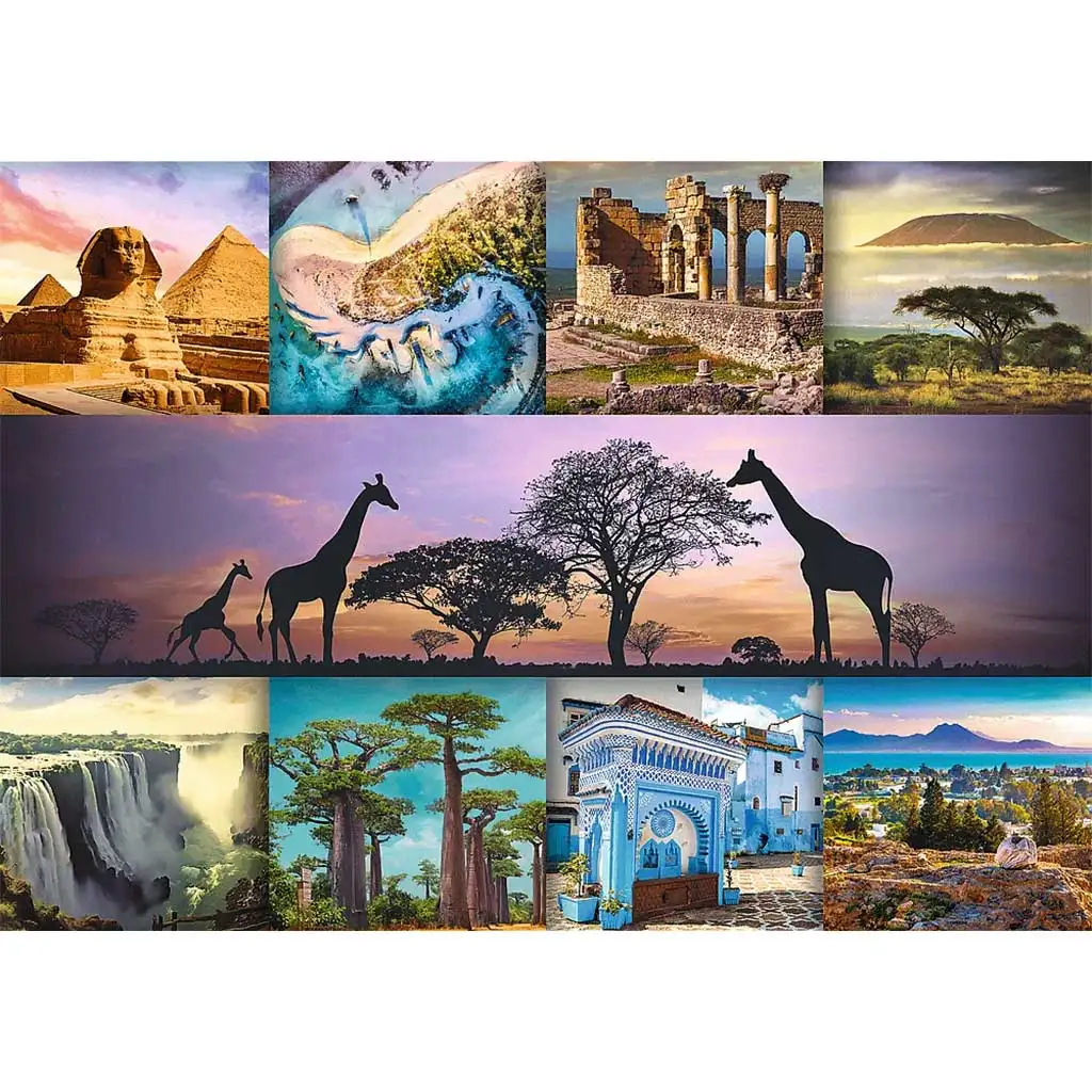 Afrika kollázs 1000db-os HQ puzzle kirakó - Trefl kép 2
