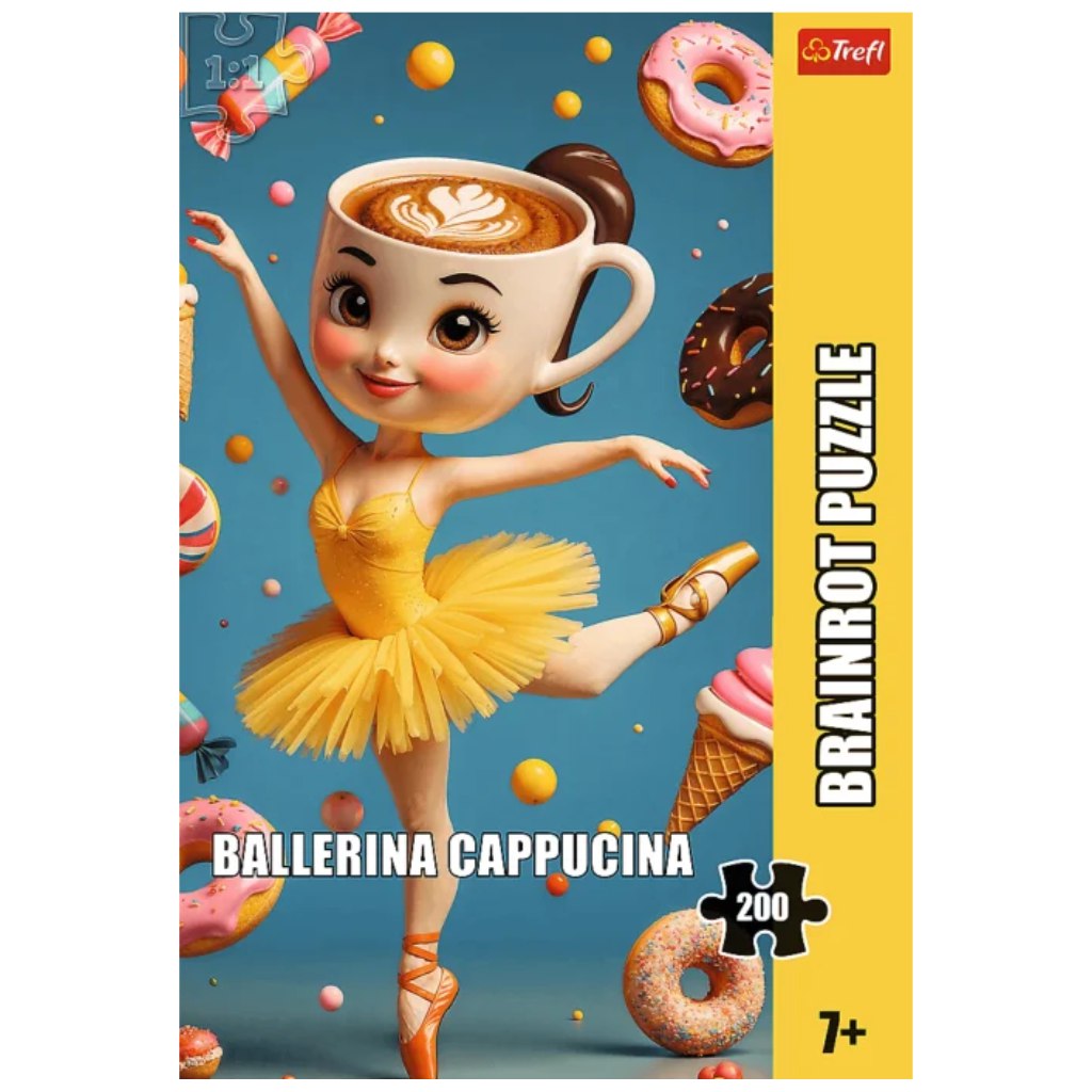 Brainrot: Ballerina Capuccina 200db-os puzzle kép 1