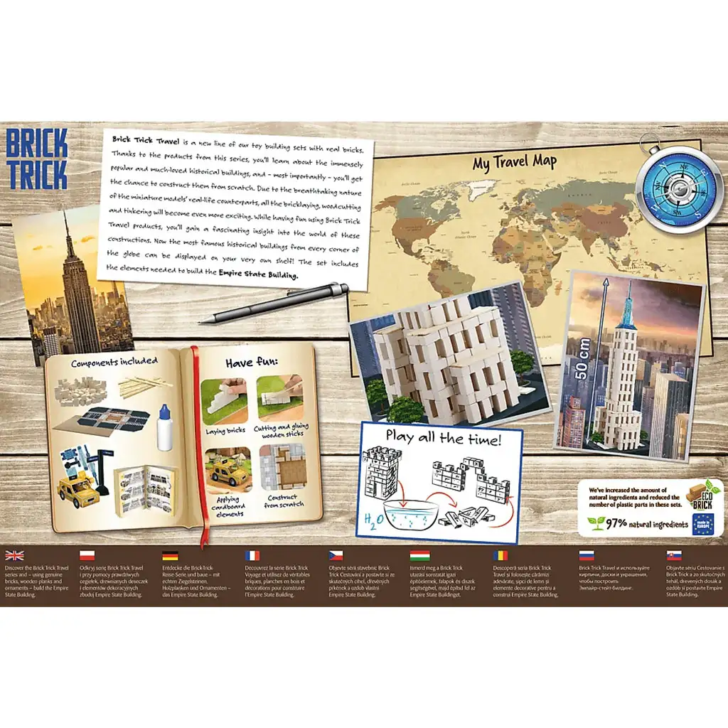 Brick Trick Téglából építünk: Empire State Building XL építőjáték - Trefl kép 3