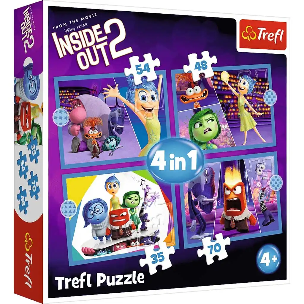 Inside Out 2: Agymanók 4 az 1-ben puzzle - Trefl kép 1