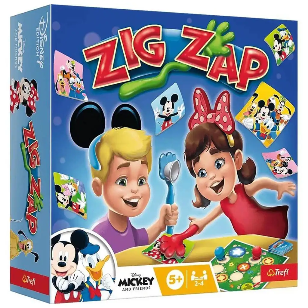 Disney: Mickey egér és barátai Zig Zap társasjáték - Trefl kép 1