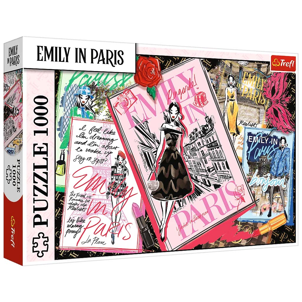 Emily Párizsban: Divat magazinok 1000db-os puzzle - Trefl kép 1