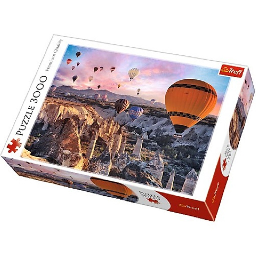 Hőlégballonnal Kappadókia felett, Törökország 3000db-os prémium puzzle - Trefl kép 1