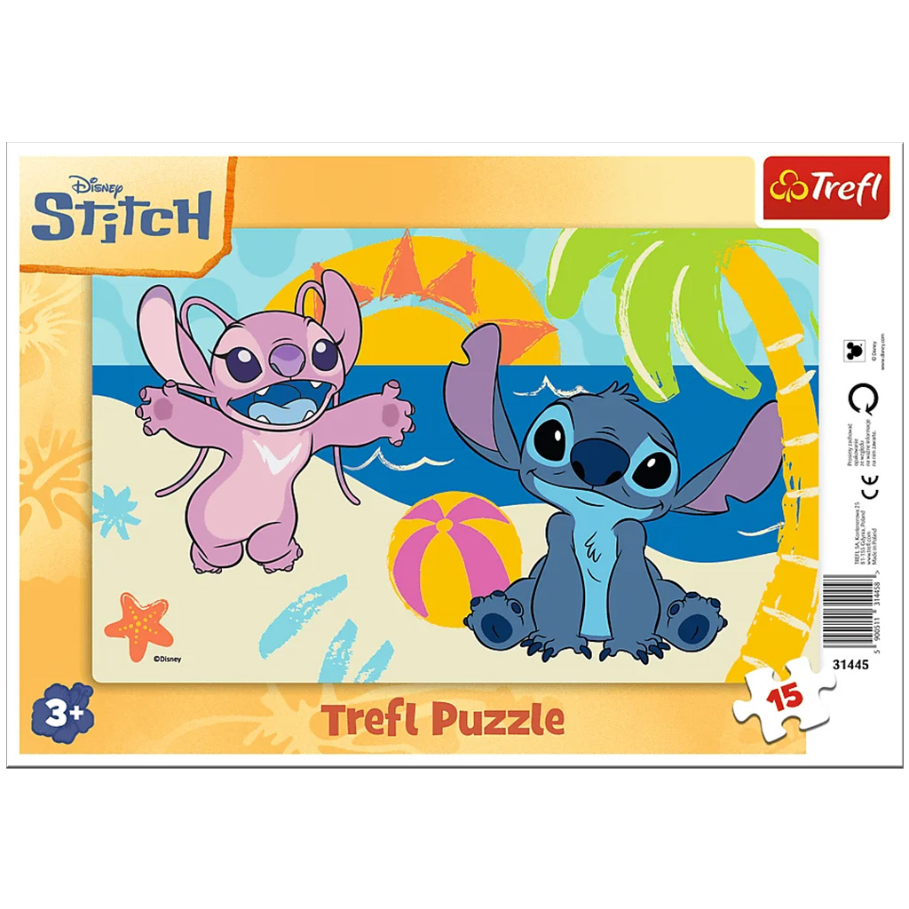 Disney Stitch tengerparti kaland 15db-os keretes puzzle - Trefl kép 1