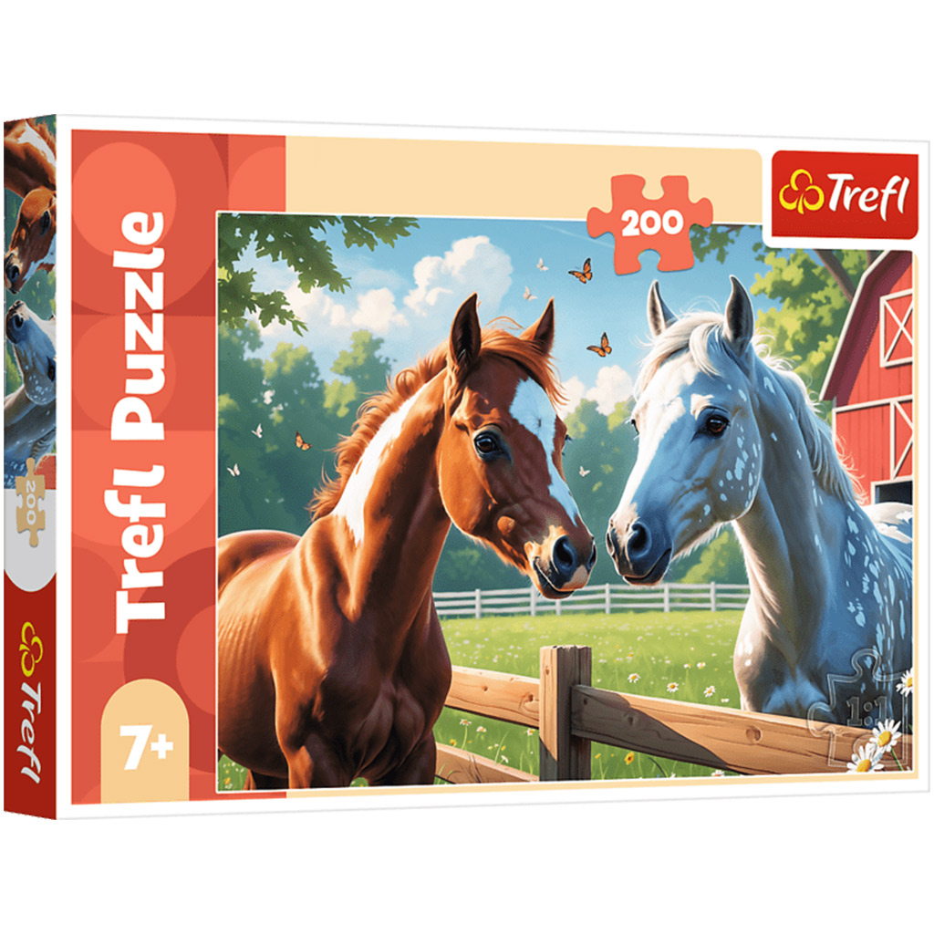 Lovak a tisztáson 200db-os puzzle - Trefl kép 1