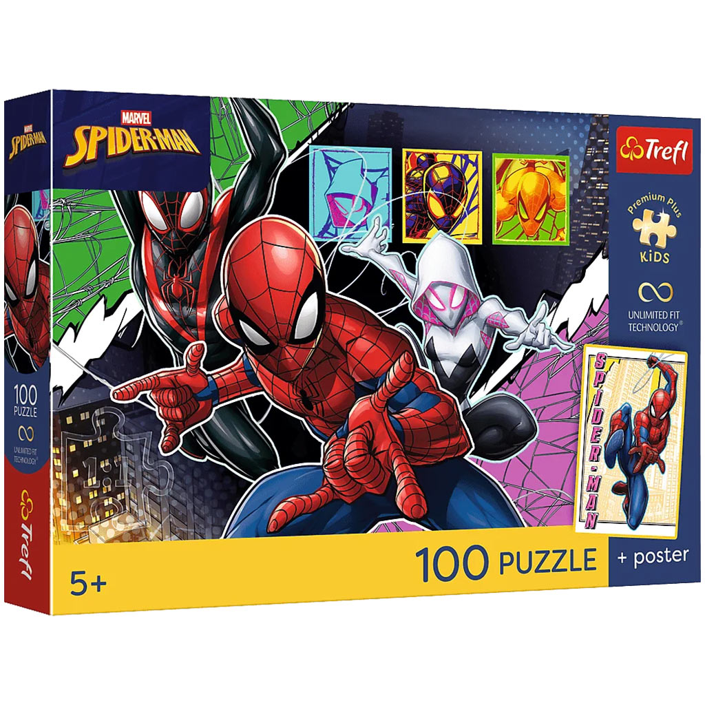 Marvel Pókember Hősies pók 100db-os puzzle - Trefl kép 1