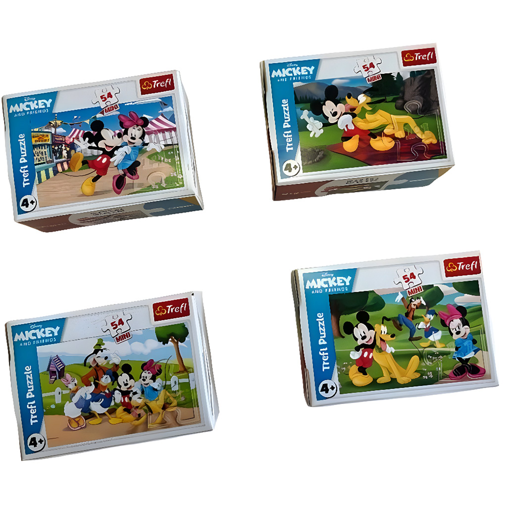 Mickey egér 54db-os mini puzzle több változatban 1db - Trefl kép 1