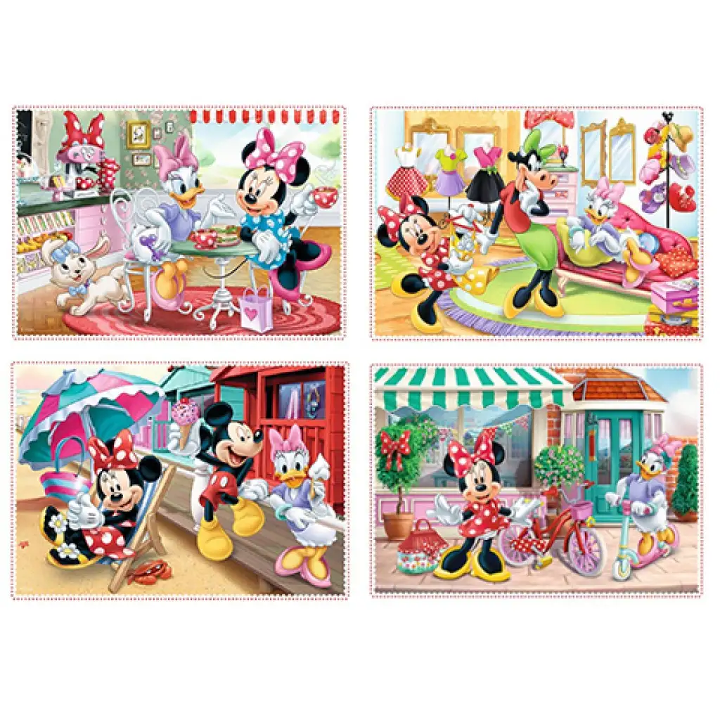Minnie Egér és barátai 12,15,20,24db-os 4 az 1-ben puzzle - Trefl kép 2