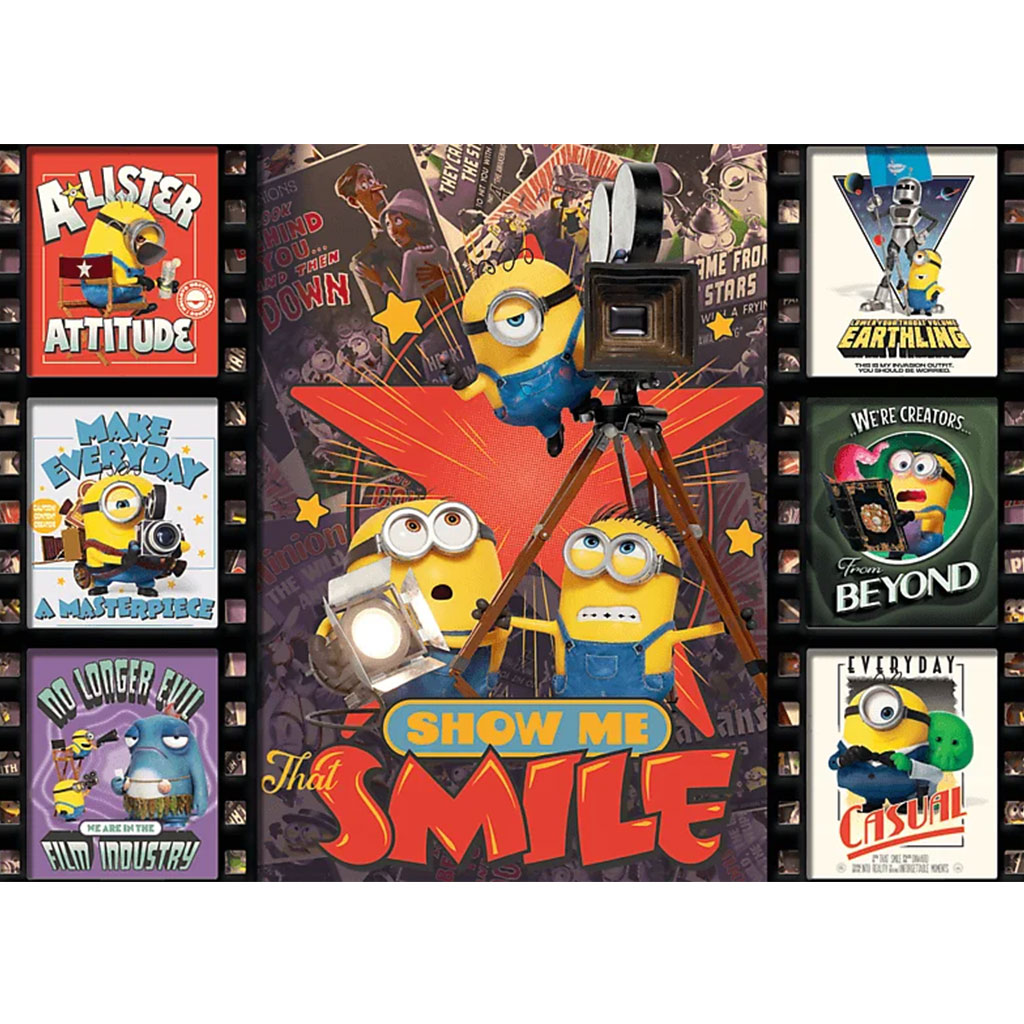 Minyonok 3 filmkockák 1000 darabos puzzle - Trefl kép 2