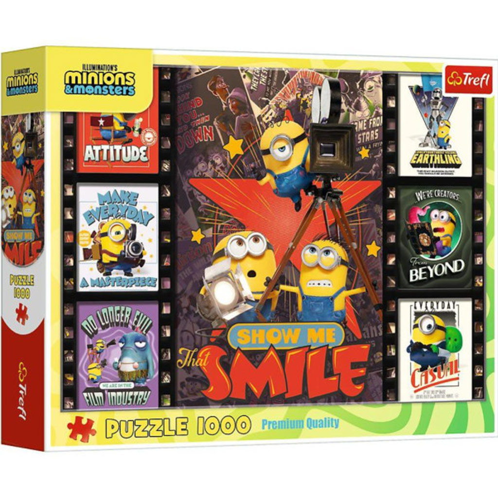 Minyonok 3 filmkockák 1000 darabos puzzle - Trefl kép 1
