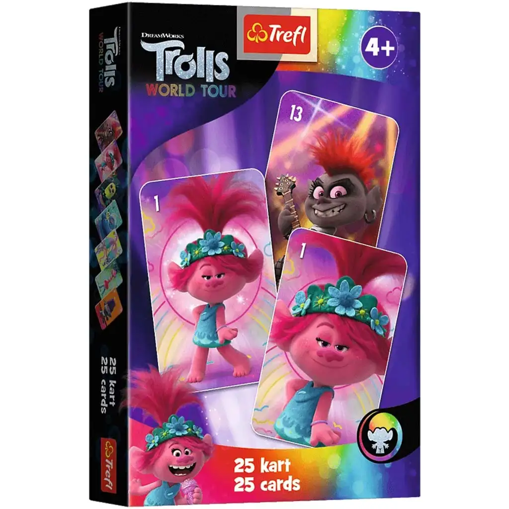 Dreamworks: Trollok fekete Péter kártyajáték - Trefl kép 1