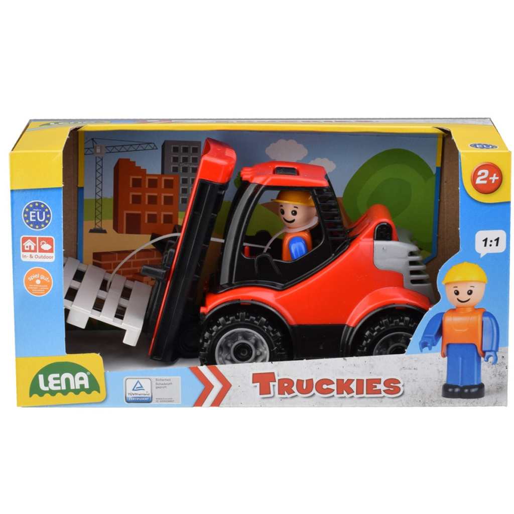 LENA: Truckies Targonca raklapokkal dobozos 22cm kép 1