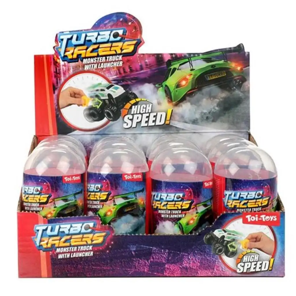 Turbo Racers Monster Truck meglepetés kisautó kilövővel 1db kép 1