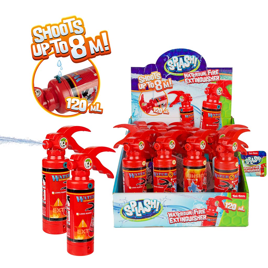 Splash Tűzoltó készülék vízipisztoly 120ml-es kép 1