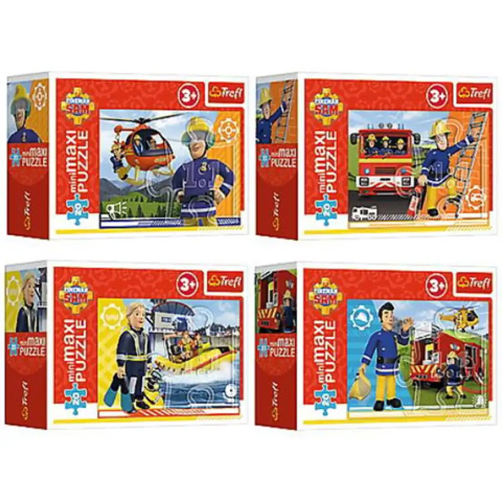 Tűzoltó Sam a hős mini maxi 20db-os puzzle 4 féle - Trefl kép 1