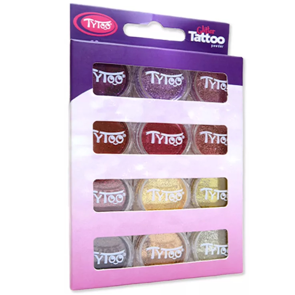 TyToo: Meleg színek csillámpor szett 12x2,5ml kép 1