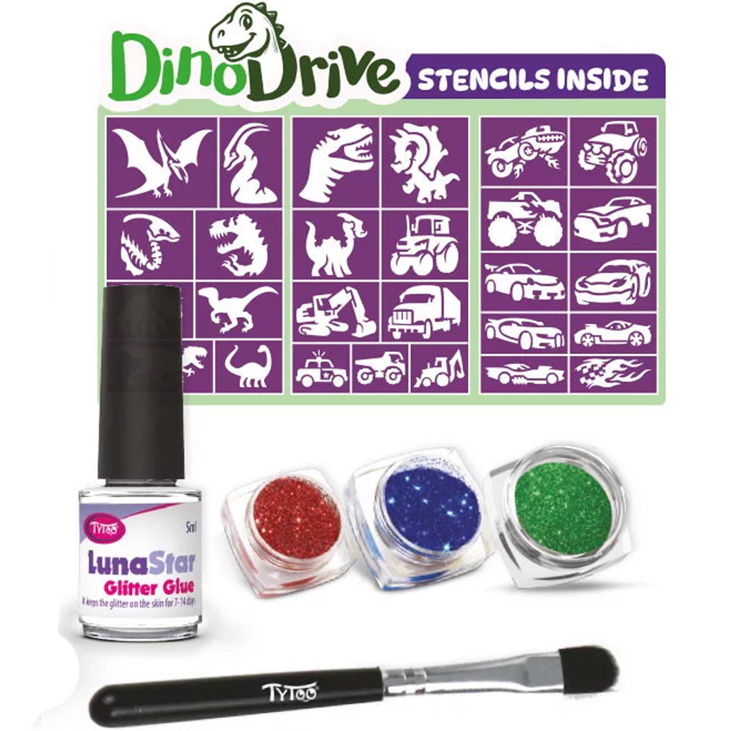 TyToo: DinoDrive csillámtetoválás szett kép 2