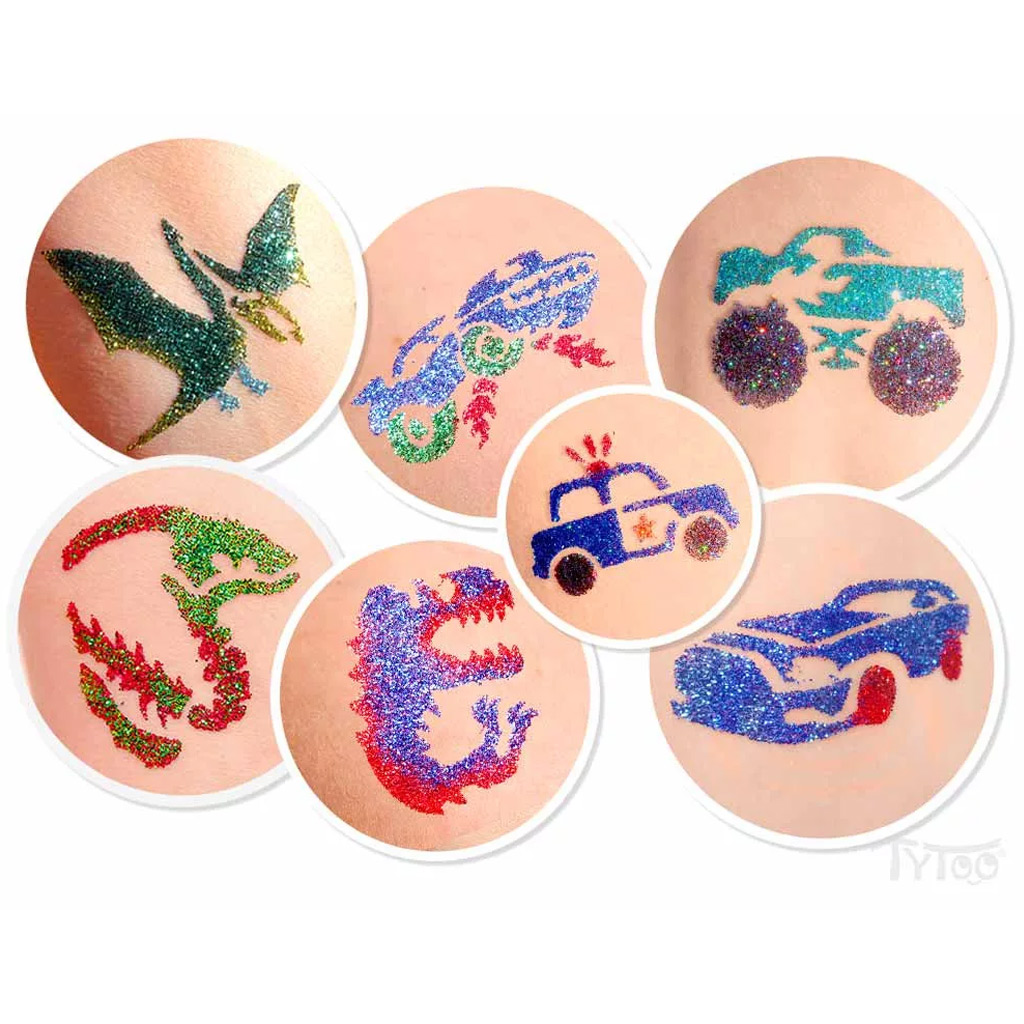 TyToo: DinoDrive csillámtetoválás szett kép 3