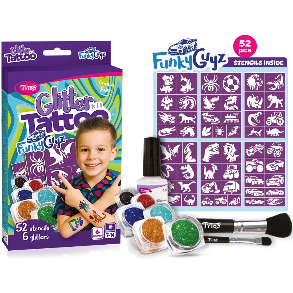 TyToo: FunkyGuyz csillámtetoválás szett kép 1
