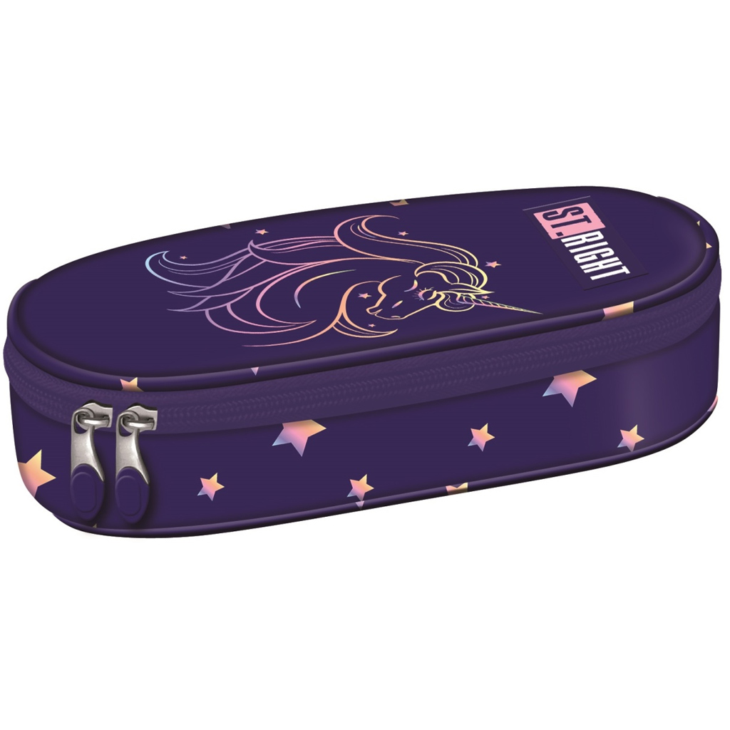 St.Right Unicorn Glow ovális tolltartó PC01 23x9,5x6cm kép 1