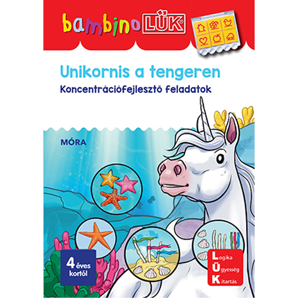 Móra: Unikornis a tengeren – BambinoLÜK koncentrációfejlesztő feladatok kép 1