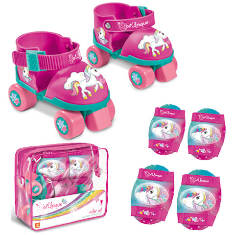 Unikornisos görkorcsolya szett védőfelszereléssel - Mondo Toys kép 1