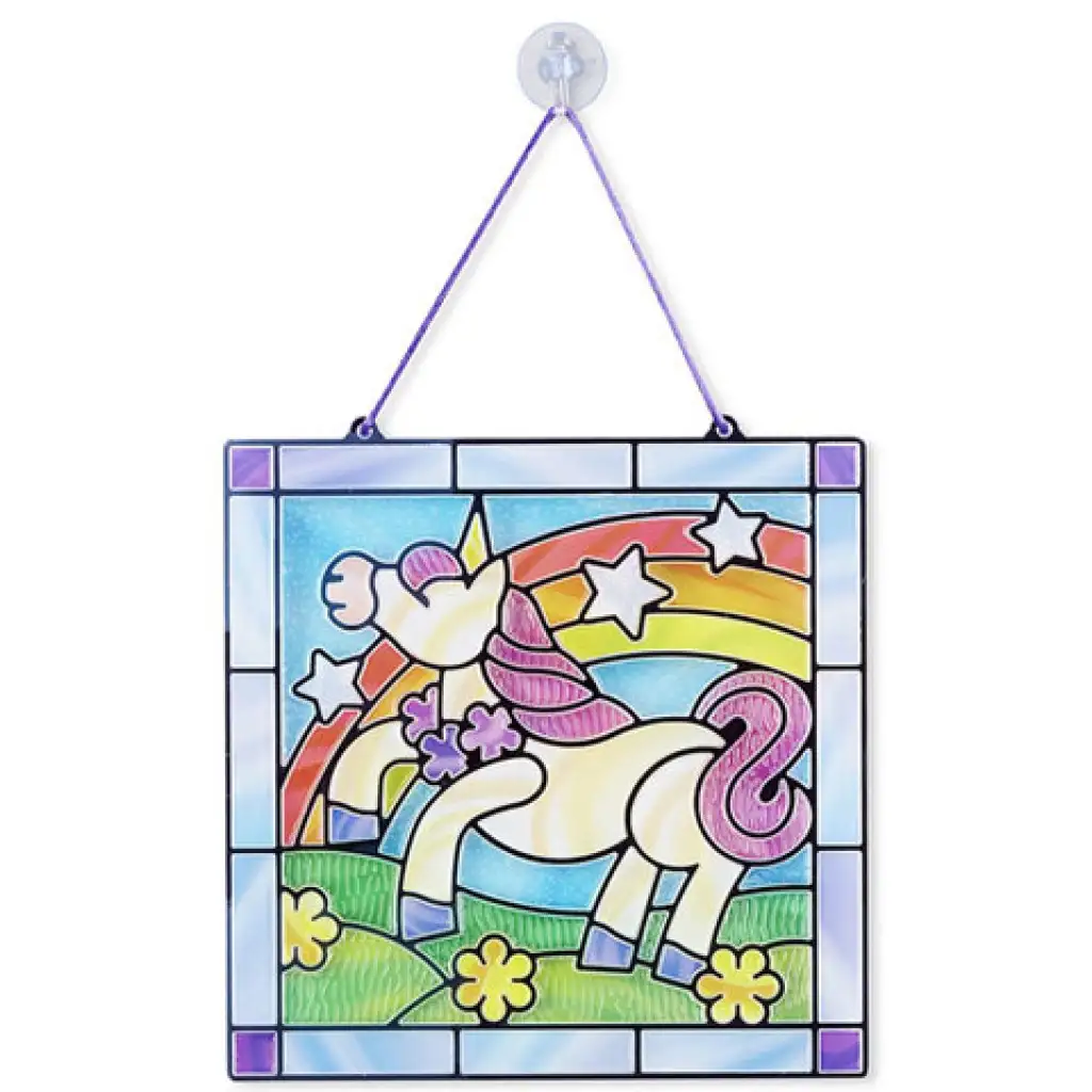 Unikornis ólomüveg képkészítő készlet - Melissa & Doug kép 1