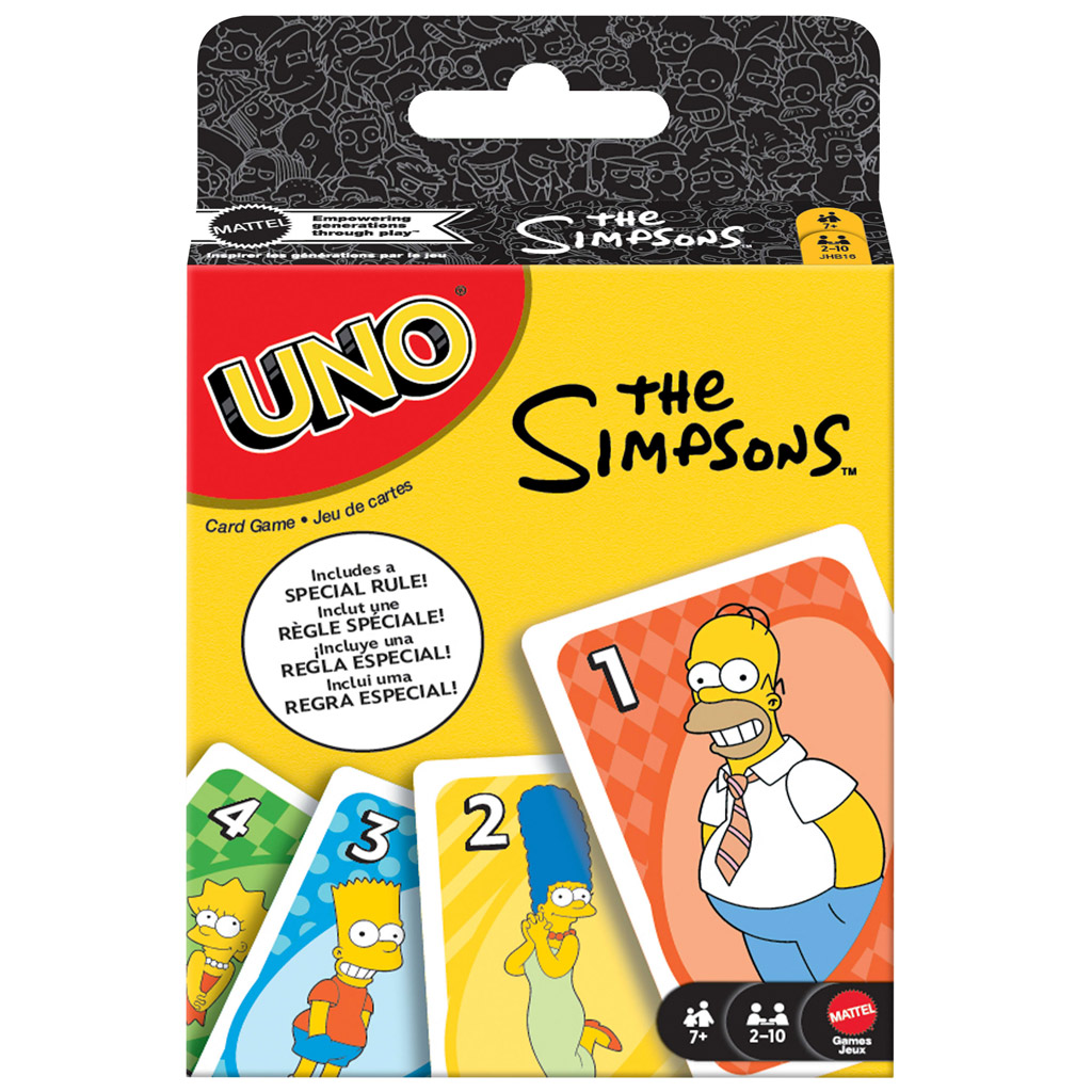 UNO Simpson kártyajáték - Mattel kép 1