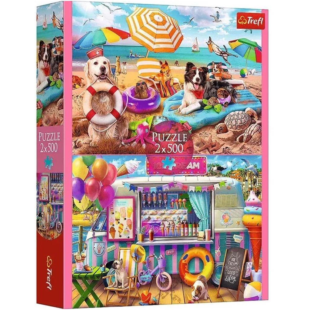 Vakáció 2x500db-os puzzle - Trefl kép 1