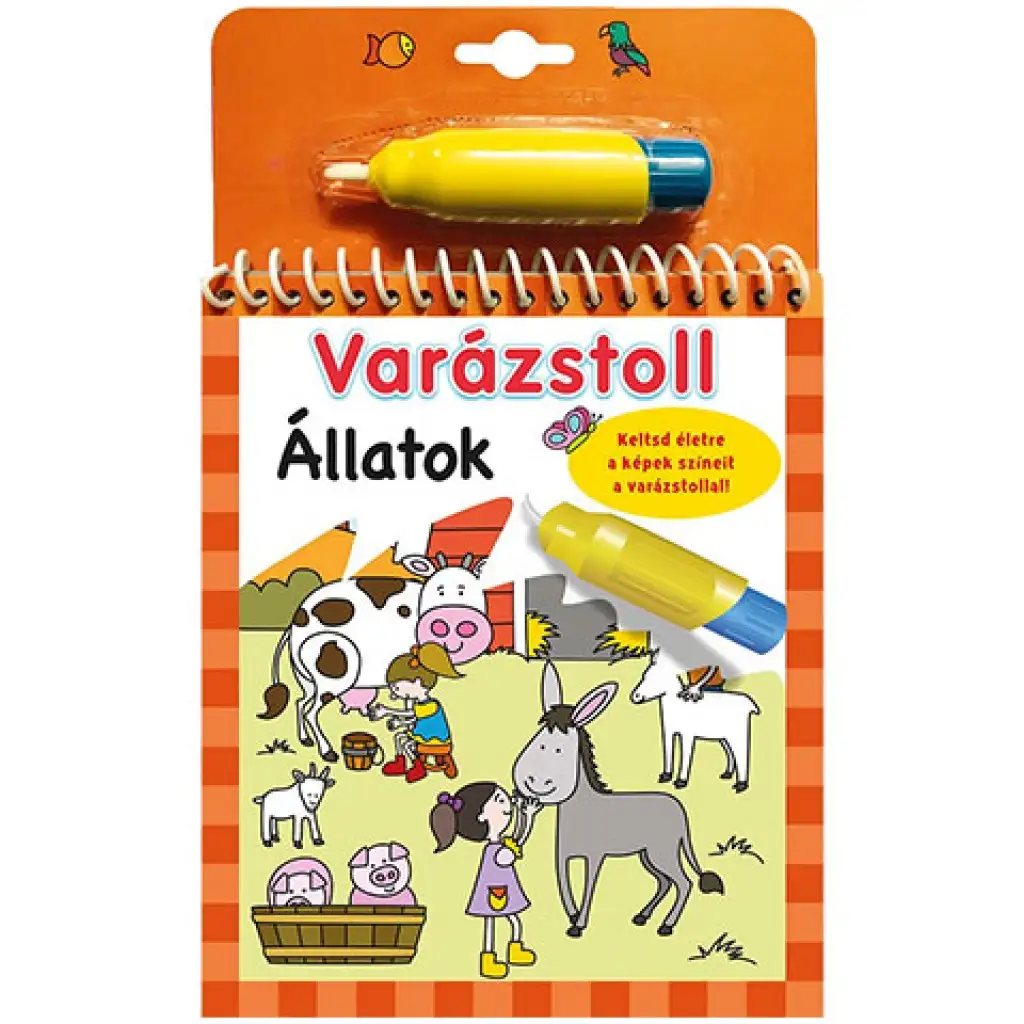Varázstoll - Állatok kifestő kép 1