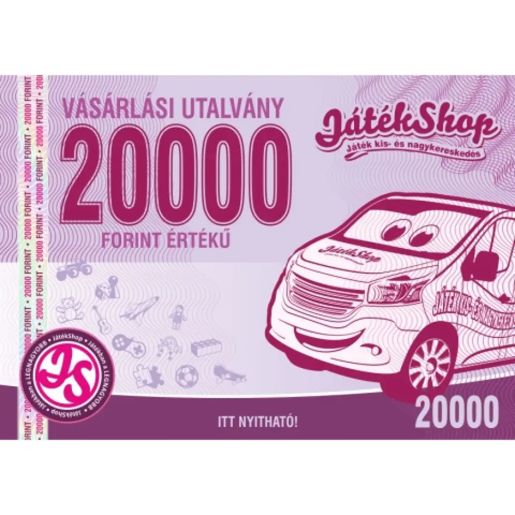 Vásárlási utalvány 20 000 Ft értékben kép 1