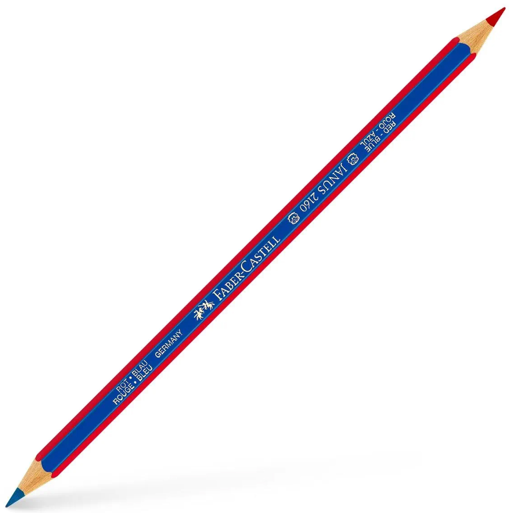 Faber-Castell: Vékony postairón piros-kék kép 1