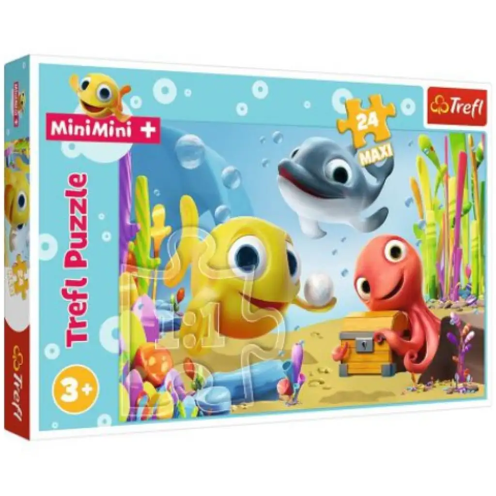 Vidám halacskák 24db-os maxi puzzle - Trefl kép 1