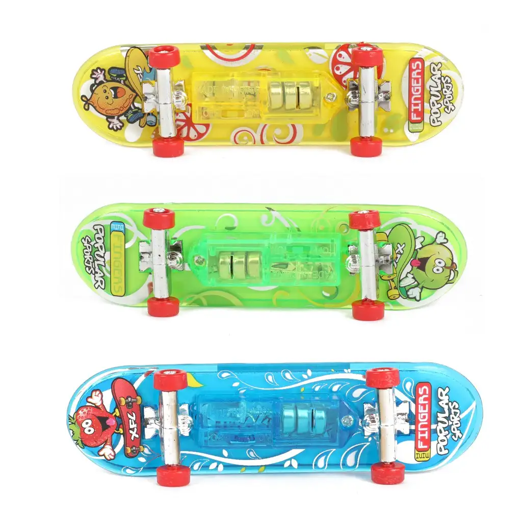 Világító Fingerboard ujjgördeszka több változatban 1db kép 3