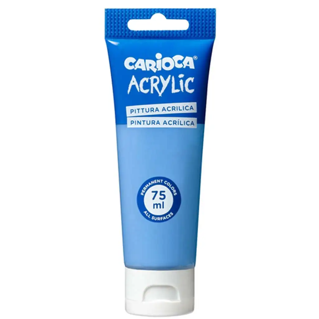Acrylic 75ml-s akril festék világos kék színben - Carioca kép 1