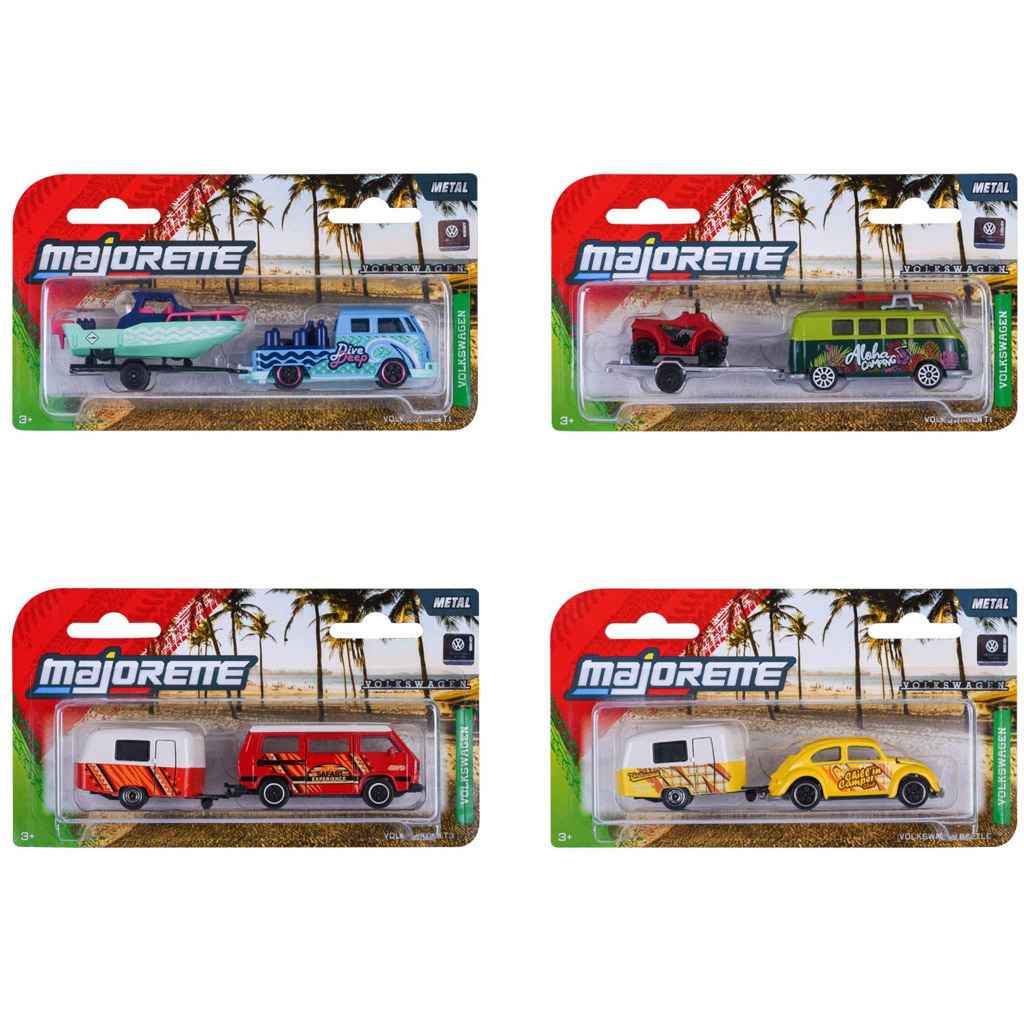 Majorette: Volkswagen kisautó utánfutóval többféle változatban 1db - Simba Toys kép 1