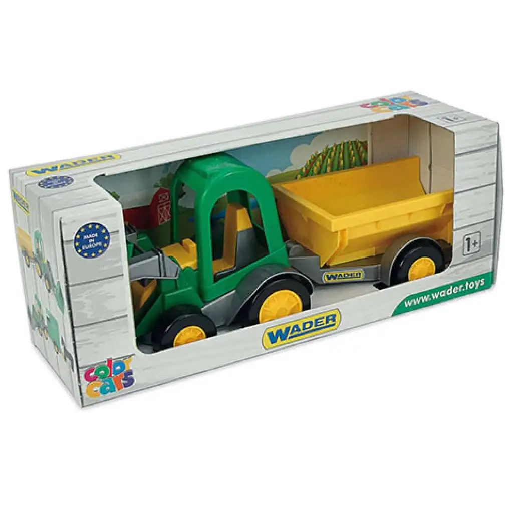 Homlokrakodós traktor utánfutóval 38cm - Wader kép 1
