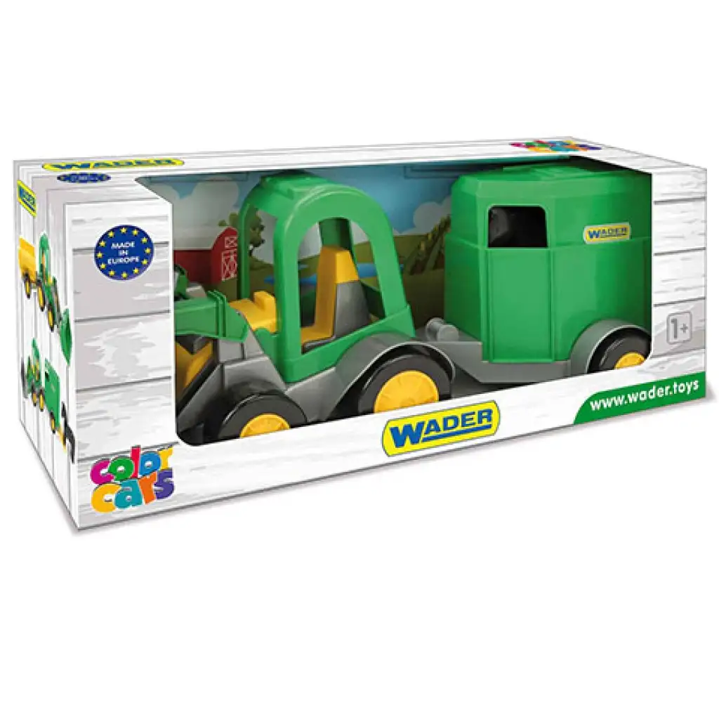 Homlokrakodós traktor lovas utánfutóval 41cm - Wader kép 1
