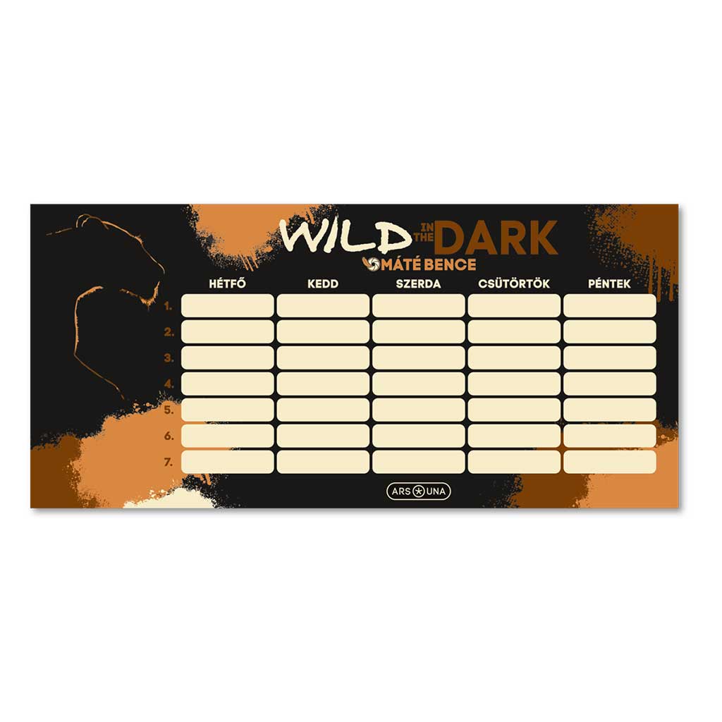 Ars Una: Wild in the dark egylapos, kétoldalas órarend kép 1